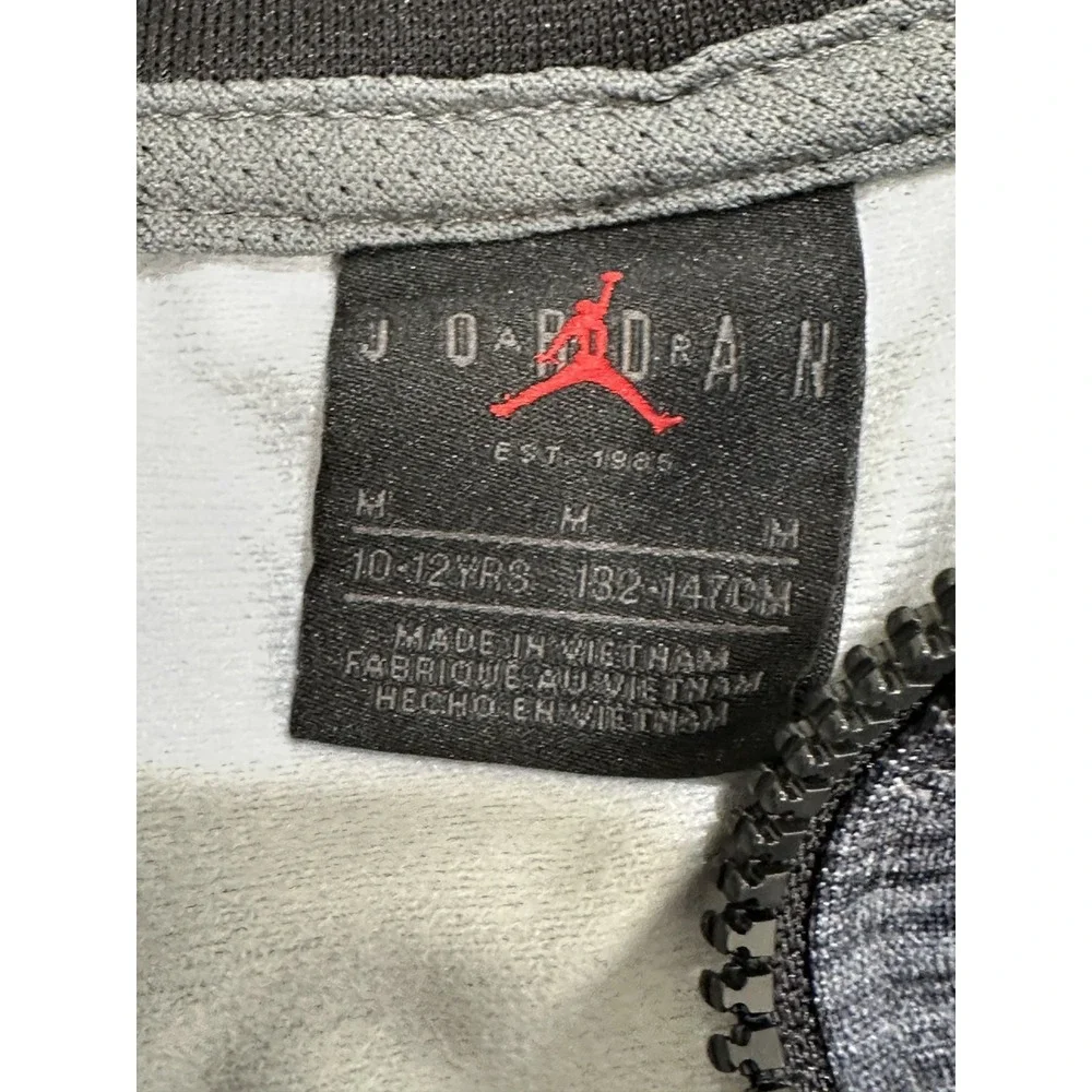 Air Jordan Hooded Lightweight Jacket Jumpman Youth  Full Zip Size Large Two Tone